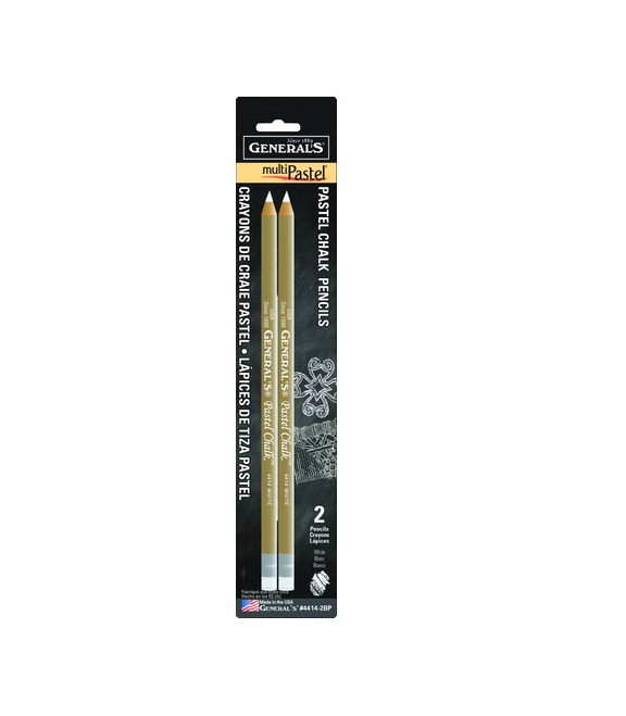MultiPastel White Chalk Pencil Set of 2